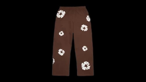 Denim Tears Cotton Wreath Baggy Sweatpants Dark Brown