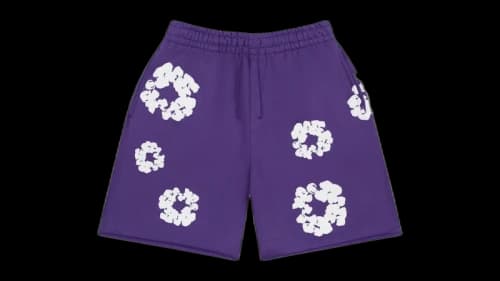 Denim Tears Cotton Wreath Sweatshorts Purple