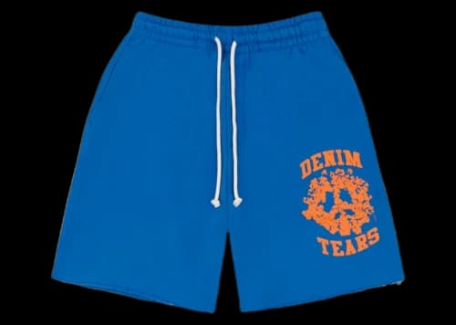 Denim Tears Denim University Sweat Shorts Royal Blue