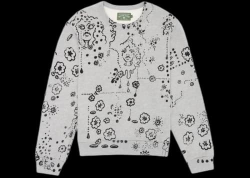 Denim Tears Irak Tears Crewneck Sweatshirt Grey