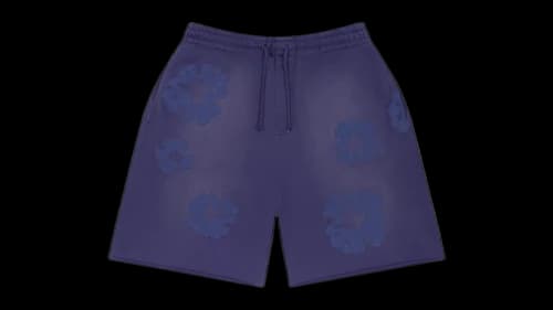 Denim Tears Mono Cotton Wreath Sweat Shorts Washed Blue