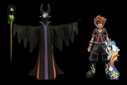 Diamond Select Toys Disney Series 1 Sora & Maleficent with Diablo Action Figure (2-Pack)