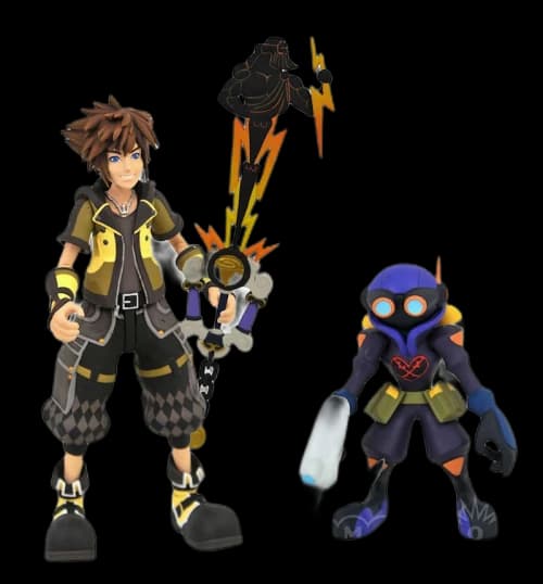 Diamond Select Toys Disney Series 4 Guardian Form Sora & Air Soldier Action Figure (2-Pack)