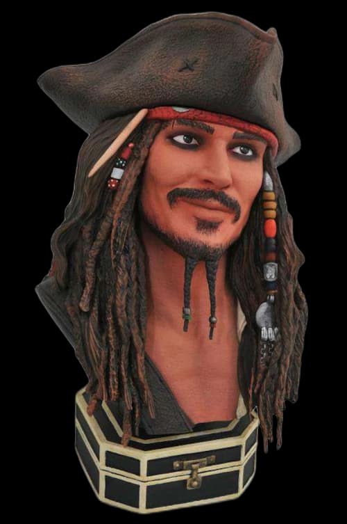 Diamond Select Toys Kingdom Hearts Legendary Film Jack Sparrow Half-Scale Bust