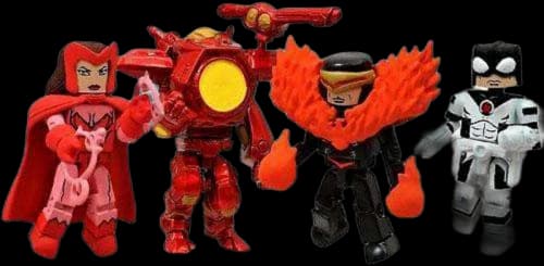 Diamond Select Toys Marvel Minimates Avengers vs. X-Men Scarlett Witch, Cyclops, Iron Man & Protector Exclusive Exclusive Minifigure (4-Pack)