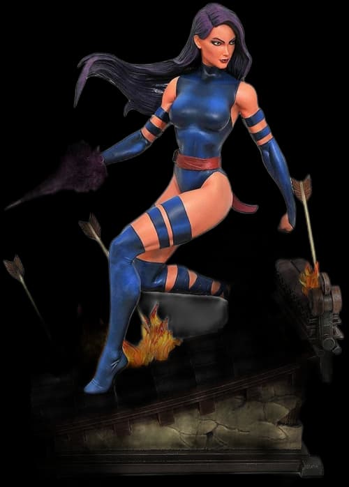 Diamond Select Toys Marvel Premier Collection Psylocke Resin Statue