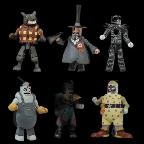Diamond Select Toys Nightmare Before Christmas Minimates Jack, Sally, Mayor, Wolfman, Behemoth & Clown SDCC 2021 SDCC 2021 San Diego Comic Con Exclusive Minifigure Commemorative Gift Set