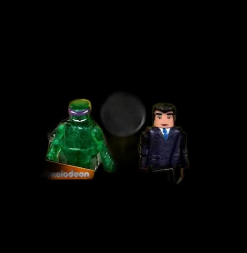 Diamond Select Toys Teenage Mutant Ninja Turtles Minimates Mutagen Donatello & Norman Toys 'R Us Exclusive Minimates Keychain
