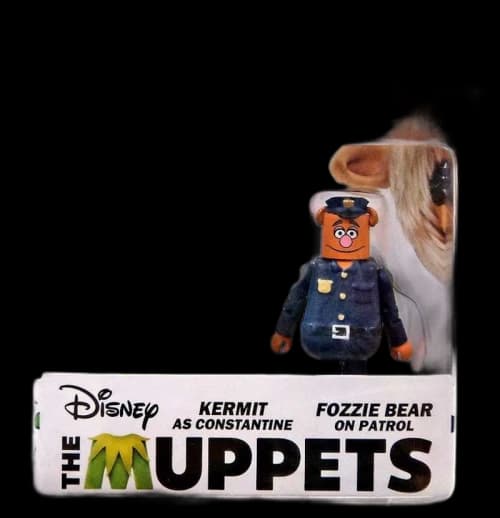 Diamond Select Toys The Muppets Minimates Series 1 Kermit as Constantine & Fozzie Bear on Patrol Minifigure (2-Pack)