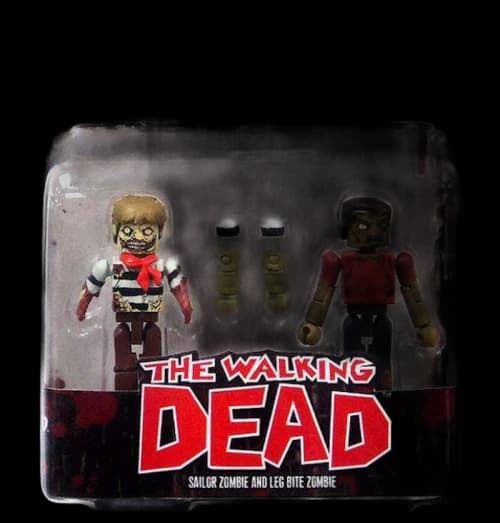 Diamond Select Toys The Walking Dead Minimates Series 2 Sailor Zombie & Leg Bite Zombie Minifigure (2-Pack)