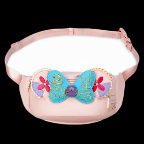 Disney Minnie Mouse Main Attraction April It's A Small World Loungefly Hip Pack