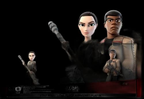 Disney Star Wars 3.0 Originals The Force Awakens Playset Game Figure (2-Pack)