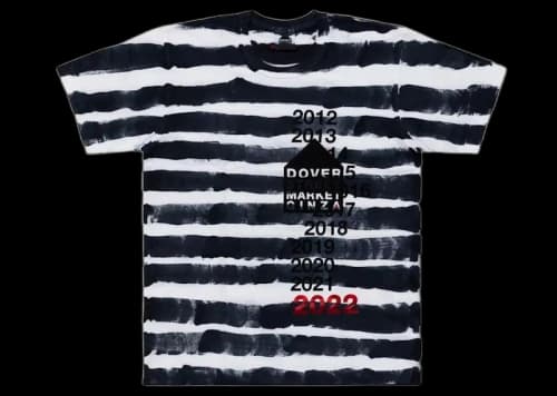 Dover Street Market Ginza x Daniela Gregis 10th Anniversary Tee Black White