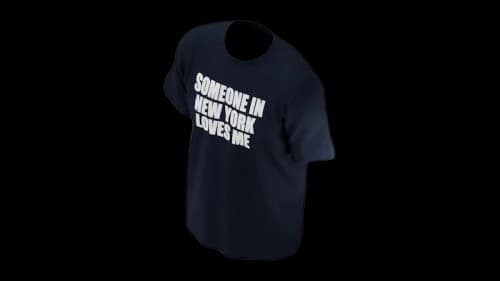 Drake Someone Loves Me City T-shirt Navy Blue/New York