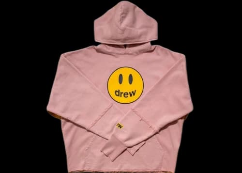 drew house mascot deconstructed hoodie dusty rose