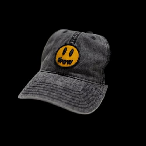 drew house mascot team hat faded black/white