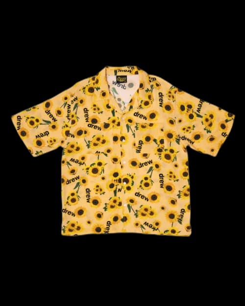 drew house rayon camp shirt secret sunflower