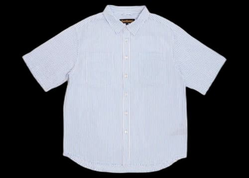 drew house seersucker ss shirt seersucker blue