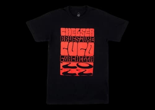 DropX™️ Exclusive: Cuco x Chelsea Drugstore x Coachella Fantasy Stacked Tee Black