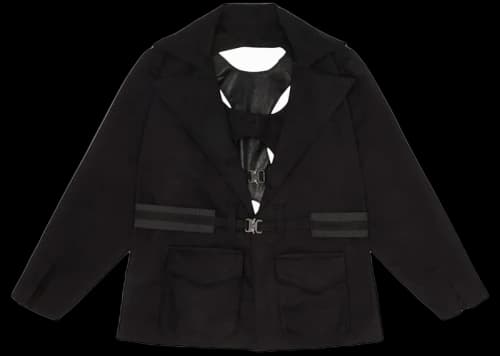DropX™ Exclusive: HBO Max’s The Hype x Kai #2 Women's Canvas and Faux Leather Jacket Black