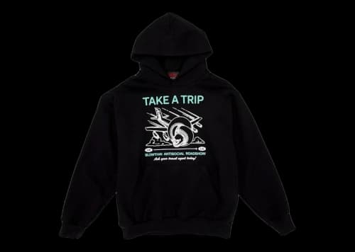DropX™ Exclusive: Slowthai x Babylon x Coachella Take A Trip (In-Store) Hoodie Black