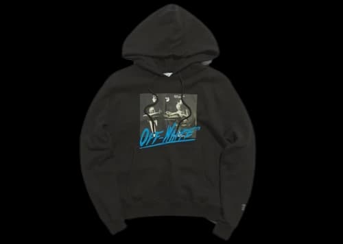 END. x Off-White San Girolamo Popover Hoodie Black/Light Blue