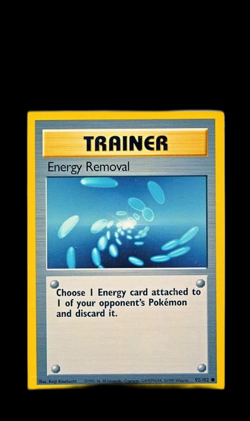 Energy Removal 1999 Pokemon TCG Base Set #92/102 (PSA or BGS Graded)
