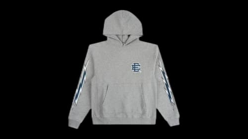 Eric Emanuel EE Basic Hoodie Heather Grey/Navy Bolts