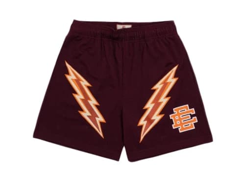 Eric Emanuel EE Basic Lightning Bolt Short Maroon/Orange/Bone