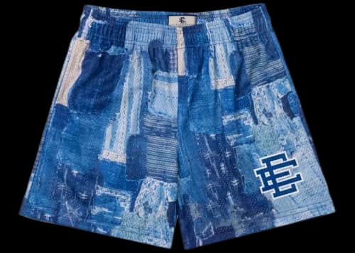 Eric Emanuel EE Basic Short Blue Boro Patchwork
