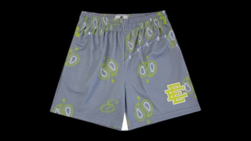 Eric Emanuel EE Basic Short Grey Paisley/Neon Green
