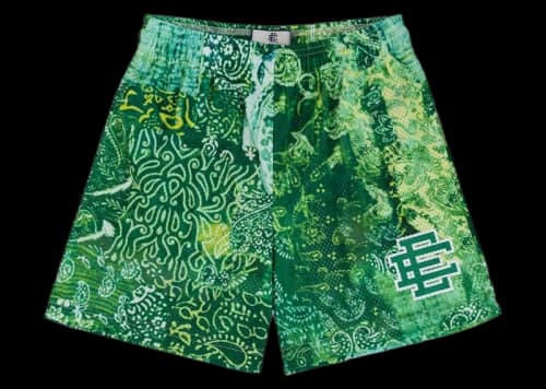 Eric Emanuel EE Basic Short Neon Green Paisley