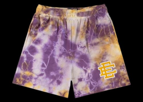 Eric Emanuel EE Basic Short Purple Tie Dye/Yellow