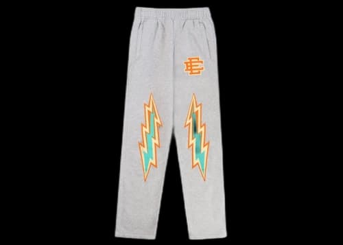 Eric Emanuel EE Basic Sweatpant Gray/Orange Bolt