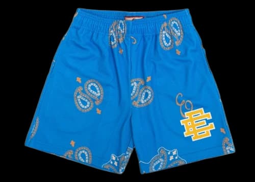 Eric Emanuel EE Basic "UCLA" Paisley Short Blue/Yellow