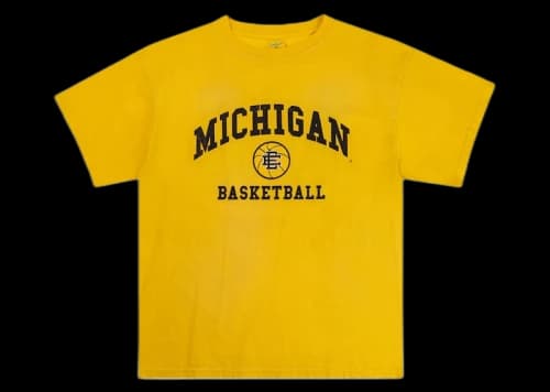 Eric Emanuel EE College Michigan Tee Washed Maize