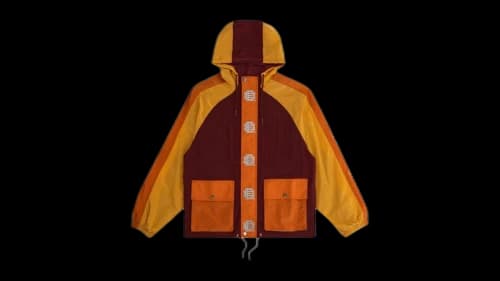 Eric Emanuel EE Nylon Windbreaker Burgundy/Orange