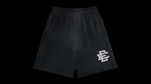 Eric Emanuel EE Rhinestone Sweatshort Black/White
