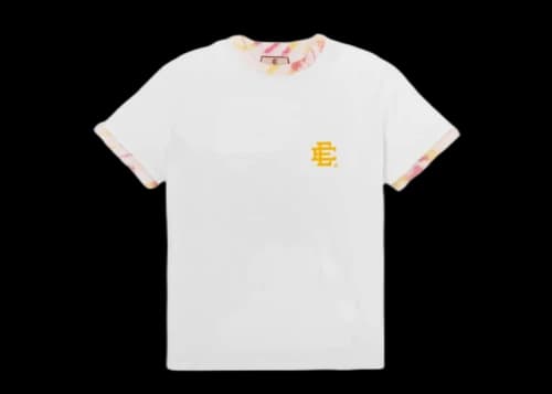 Eric Emanuel EE Ringer T-Shirt White/Yellow Tie Dye
