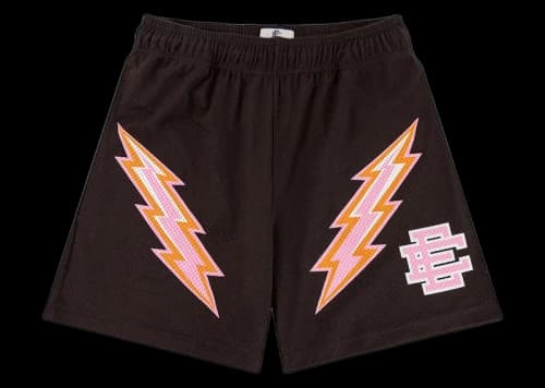 Eric Emanuel EE Short Dark Brown/Pink Bolt