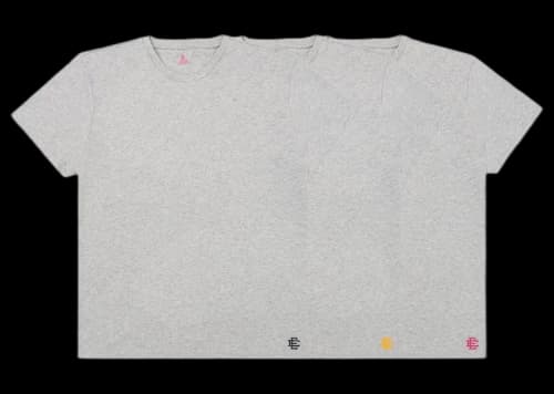 Eric Emanuel EE Supima Cotton T-Shirt 3 Pack Ash Grey
