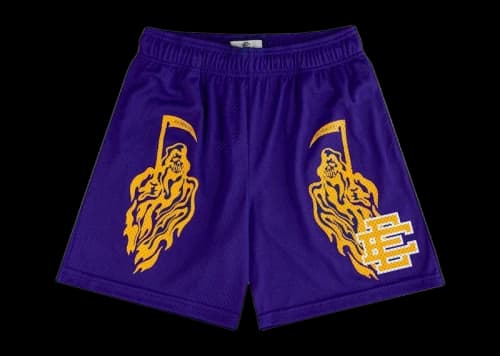 Eric Emanuel x Warren Lotas Short Purple/Yellow