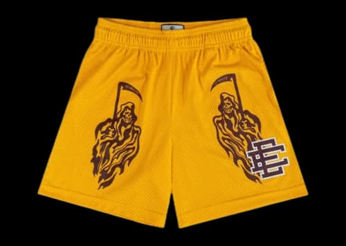 Eric Emanuel x Warren Lotas Short Yellow/Maroon