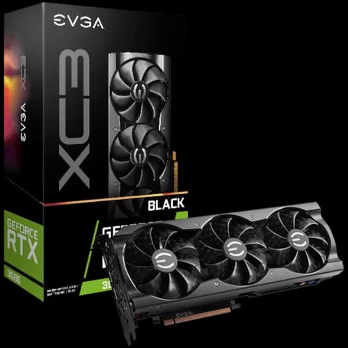 NVIDIA EVGA GeForce RTX 3080 XC3 BLACK GAMING Graphics Card (10G-P5-3881-KR)