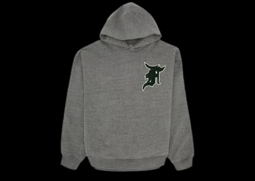 FEAR OF GOD 1987 Everyday Crest Embroidered Hoodie Grey