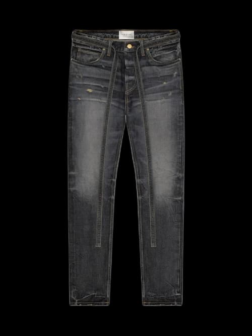 FEAR OF GOD 3 Year Vintage Wash Slim Denim Jeans Indigo