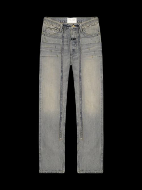 FEAR OF GOD 5 Year Vintage Wash Slim Denim Jeans Indigo