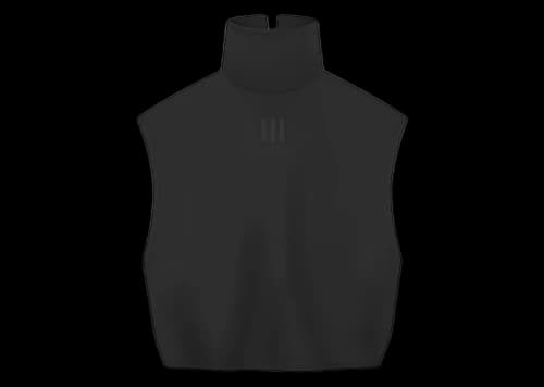 Fear of God Athletics Womens Suede Fleece Mock Neck Black