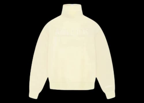 Fear of God Athletics Womens Tricot Mock Neck Pale Yellow