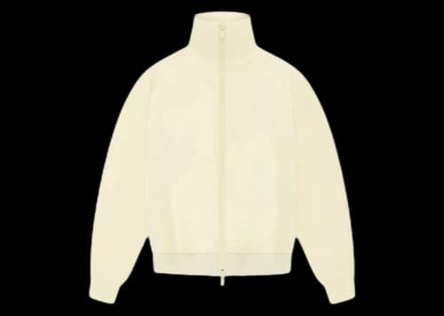 Fear of God Athletics Womens Tricot Track Jacket Pale Yellow